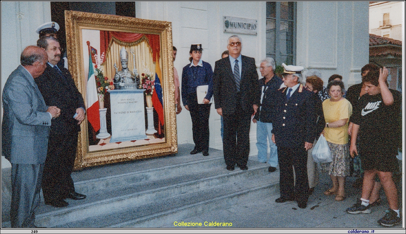 Quadro offerto al Comune di Maratea dai Marateoti in Venezuela - anno 1999.jpeg