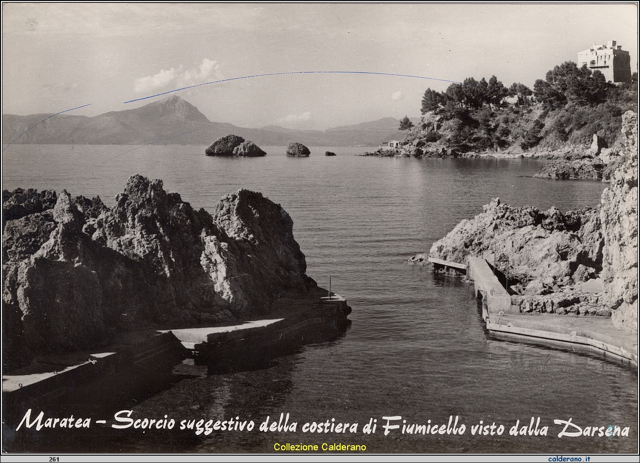 Cartolina - Scorcio suggestivo della costiera di Fiumicello visto dalla Darsena - Pr. Art. Foto Mario Brando.jpeg