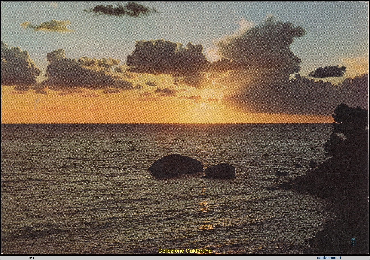 Cartolina - Stupendi riflessi nella luce del tramonto - Ediz. Foto Mario Brando - Telef. 7183 .jpeg
